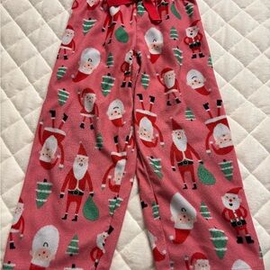 Carter's Pink Santa Pajama Bottoms